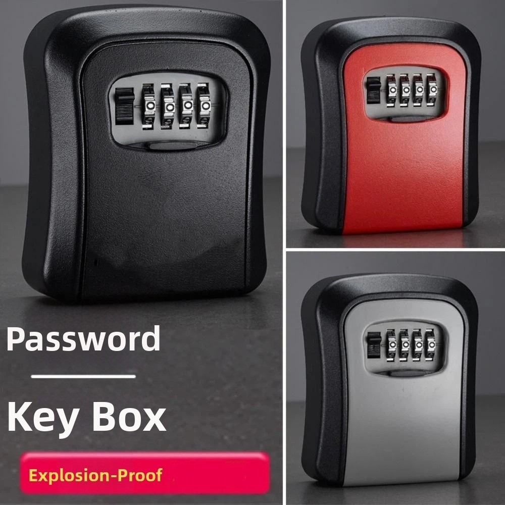 Lockbox Key Secure - صندوق تخزين آمن يُثبت على الحائط،