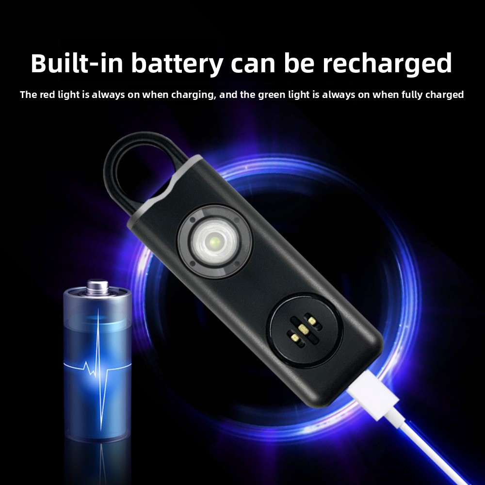 Personal Alarm Keychain - 130 جهاز إنذار شخصي آمن بصوت