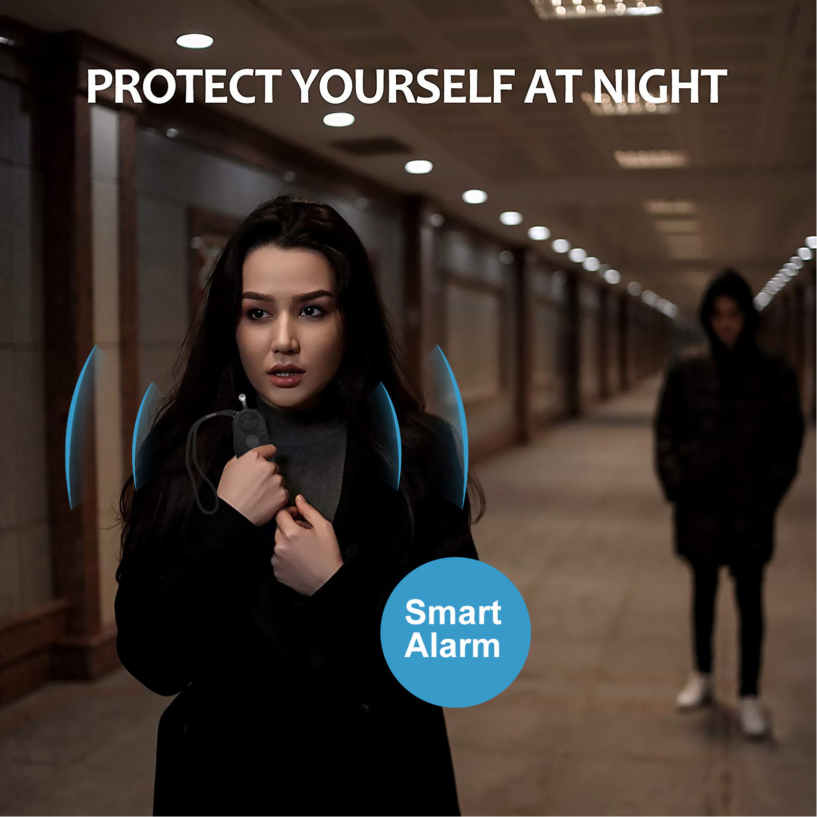Personal Alarm Keychain - سلاسل مفاتيح مزودة بجهاز إنذار شخصي،