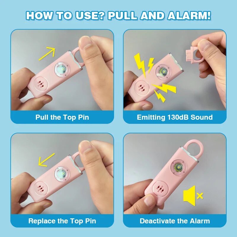 صفارة أمان شخصية أصلية للنساء- - مراجعة Personal Alarm Keychain وسعره