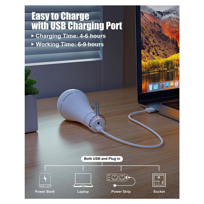 مصباح LED قابل لإعادة الشحن عب - مراجعة Power Outage Light وسعره