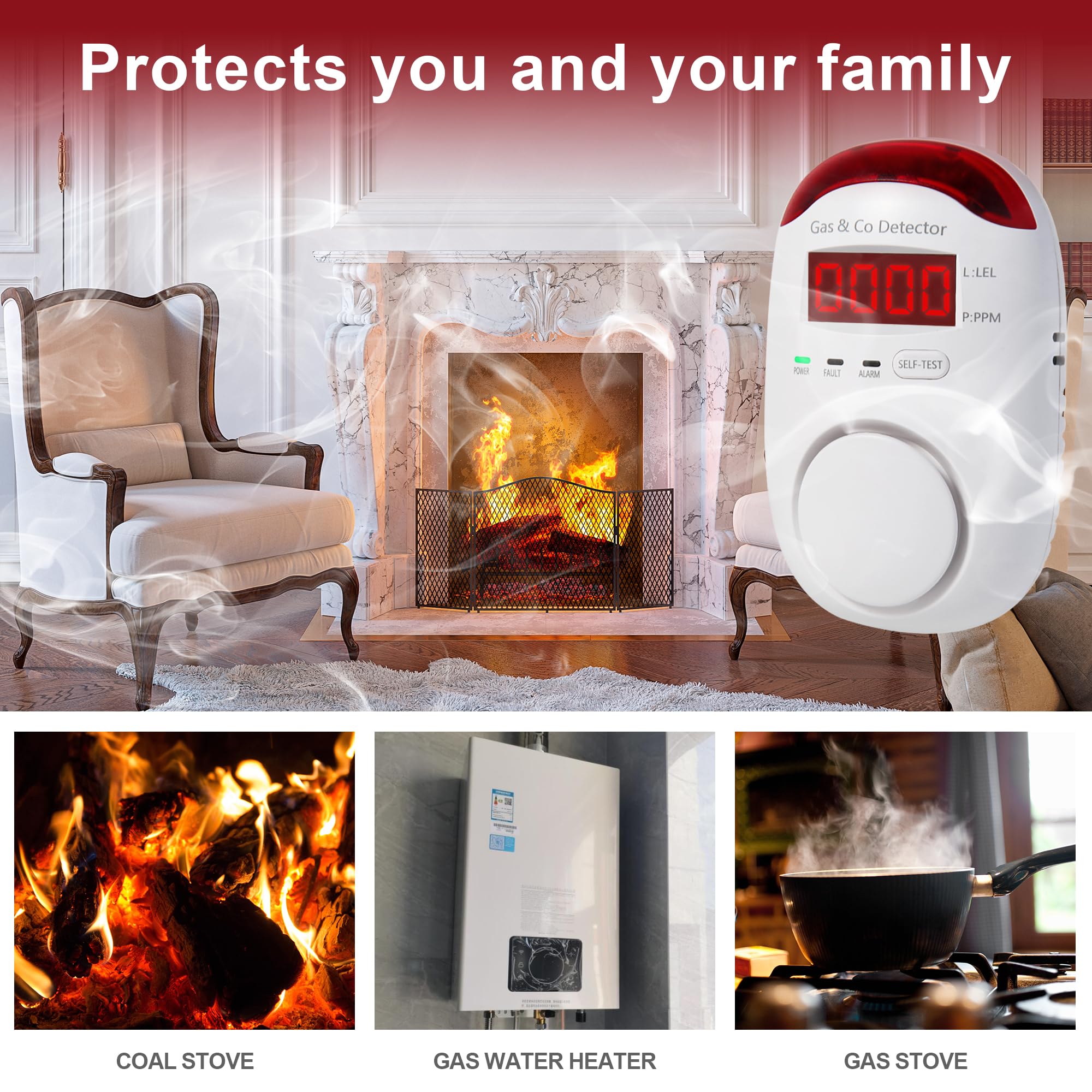 جهاز كشف الغاز وثاني أكسيد الك - مراجعة Co Detector Plug وسعره