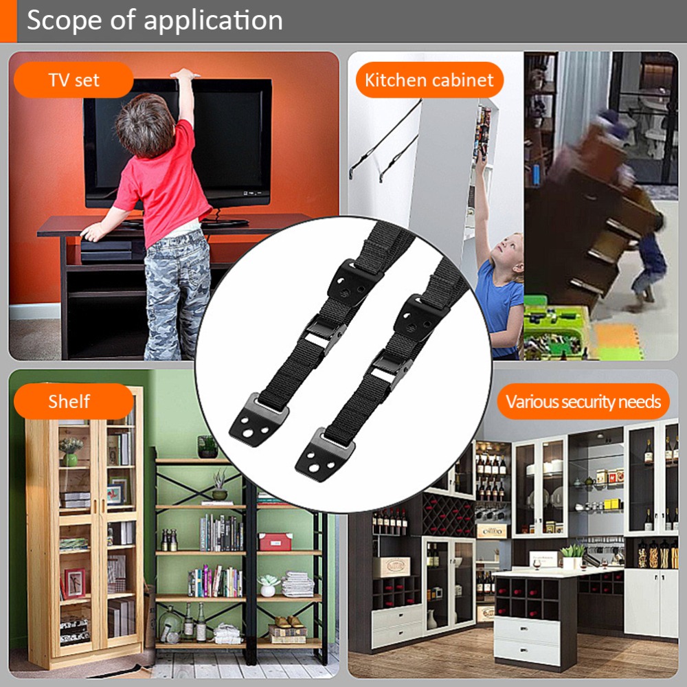 قطعتان من أربطة تثبيت الأثاث ا - مراجعة Earthquake Anchor Strap وسعره