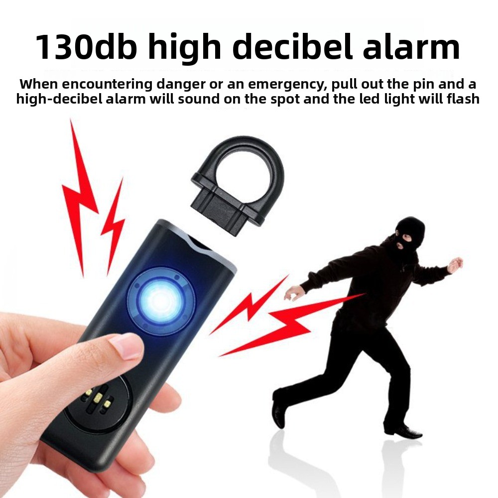 130 جهاز إنذار شخصي آمن بصوت ع - مراجعة Personal Alarm Keychain وسعره