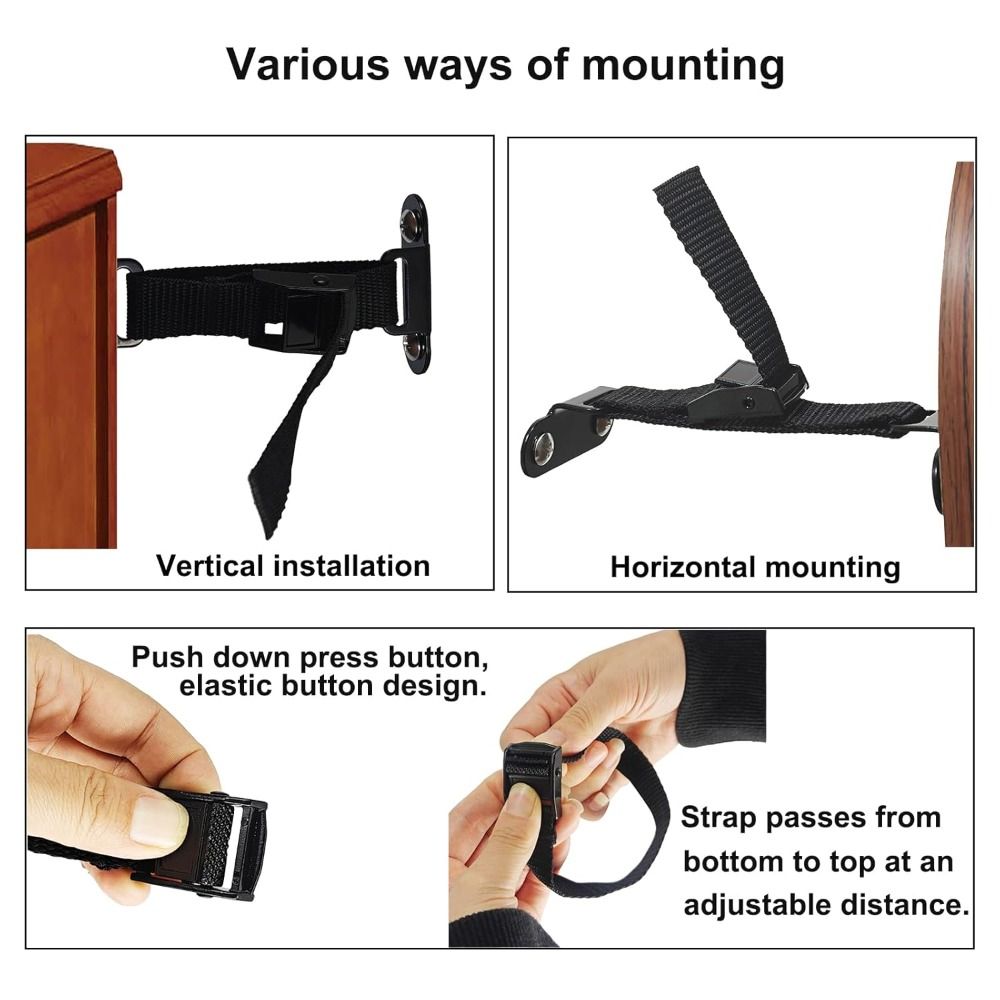 مرابط أثاث مقاومة للزلازل سهلة - مراجعة Earthquake Anchor Strap وسعره