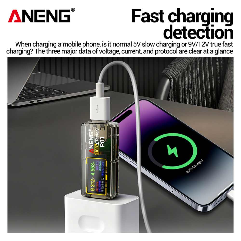 جهاز ANENG P01 لقياس الجهد وال - مراجعة Co Detector Plug وسعره